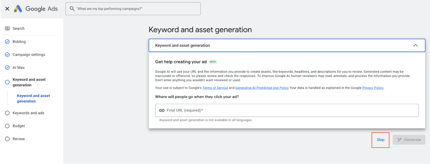 ขั้นตอนตั้งค่า Google Message Ads 9
